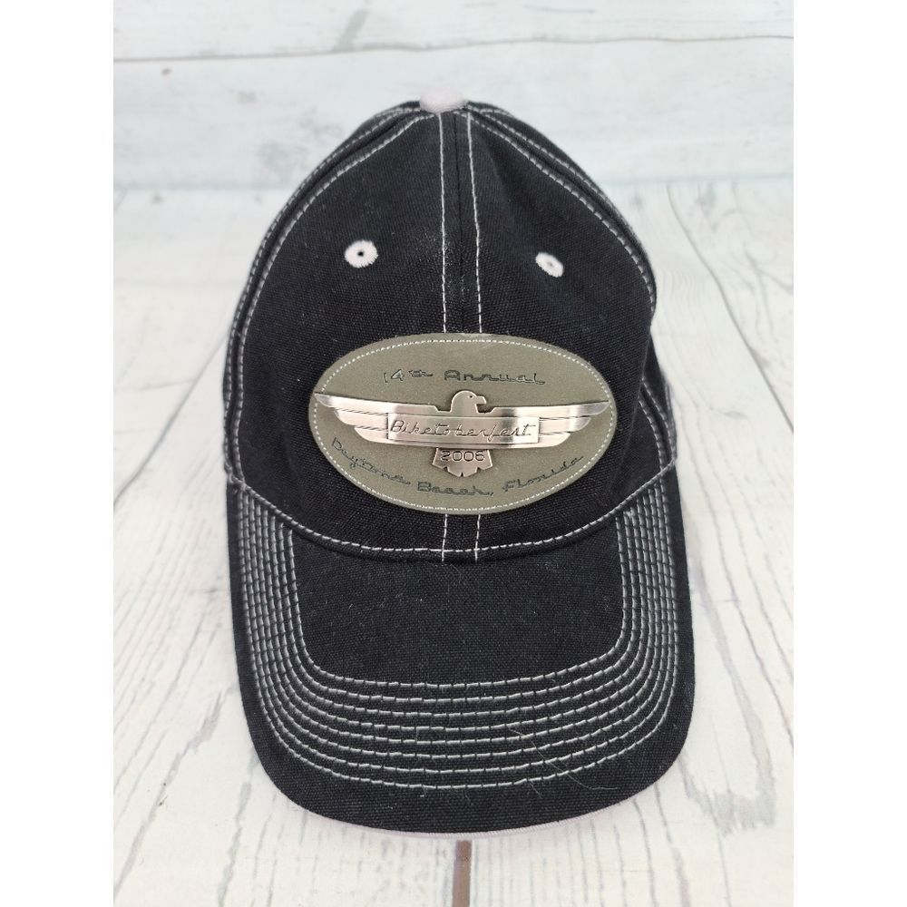 Biketoberfest 2006 Hat Black Metal Eagle One Size